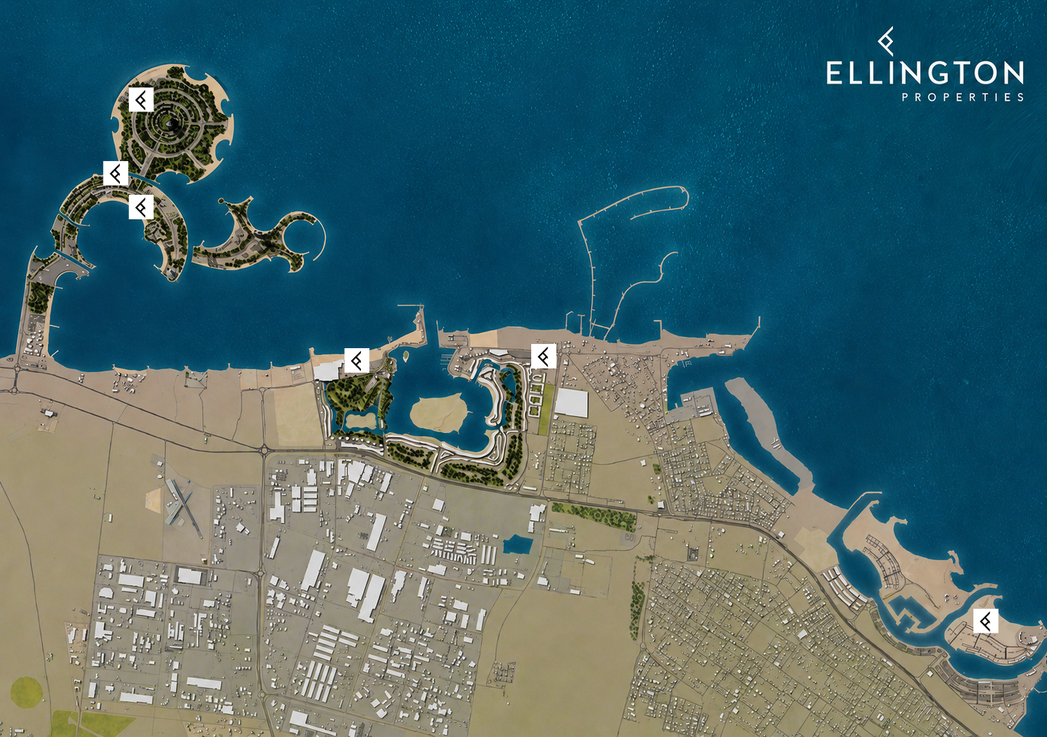 Dubai Islands location map