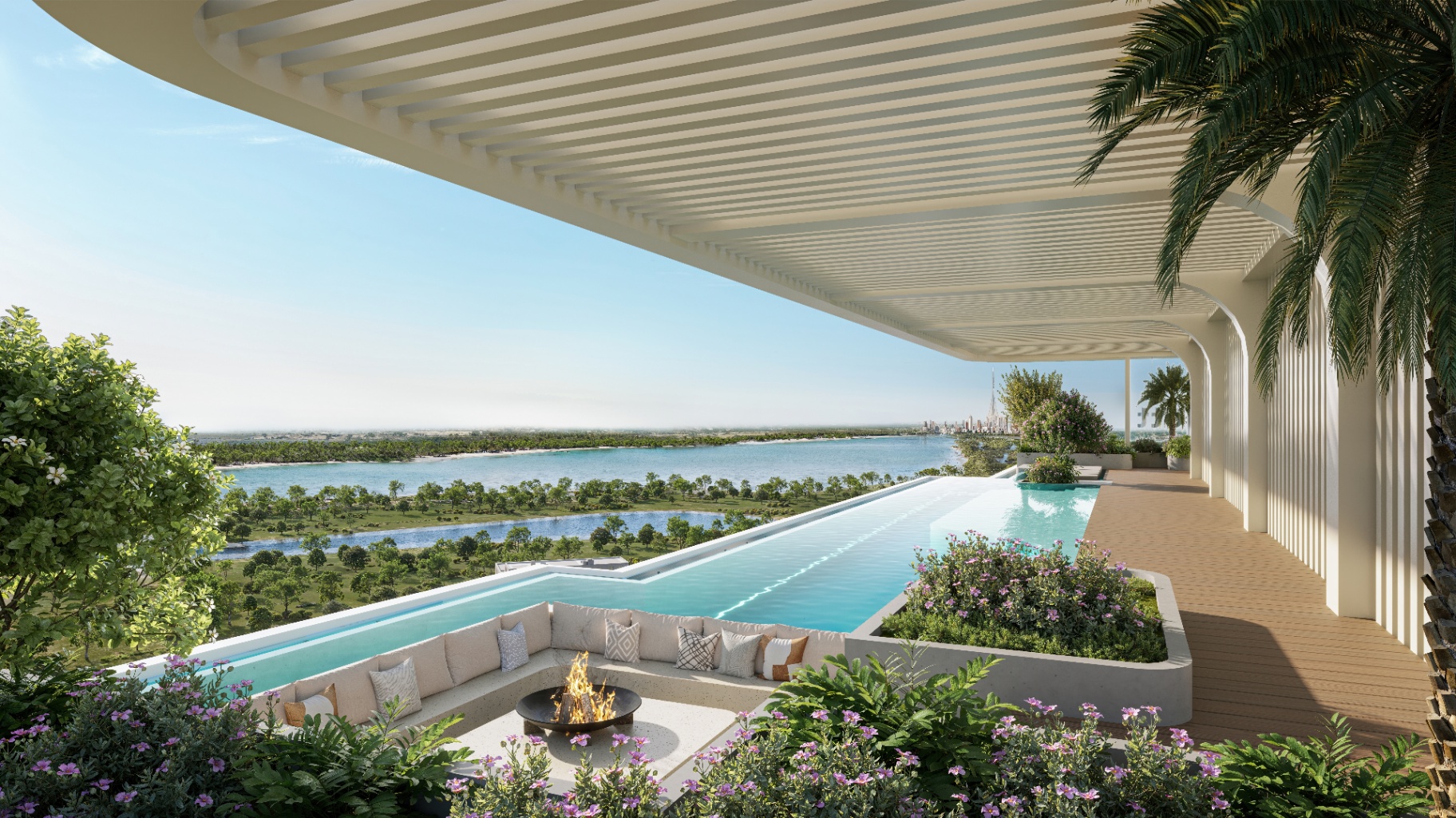 The Caden – střešní infinity pool