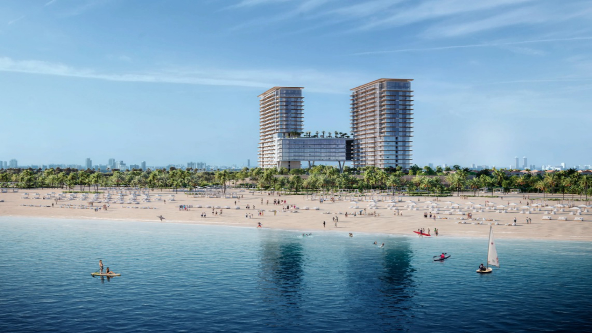 Beachfront view