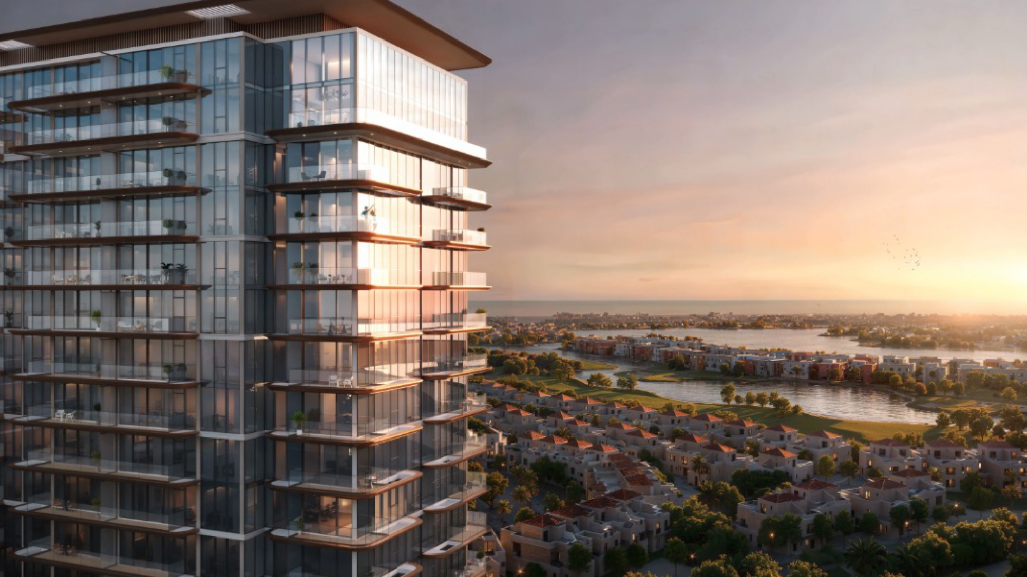 Sunset residence view